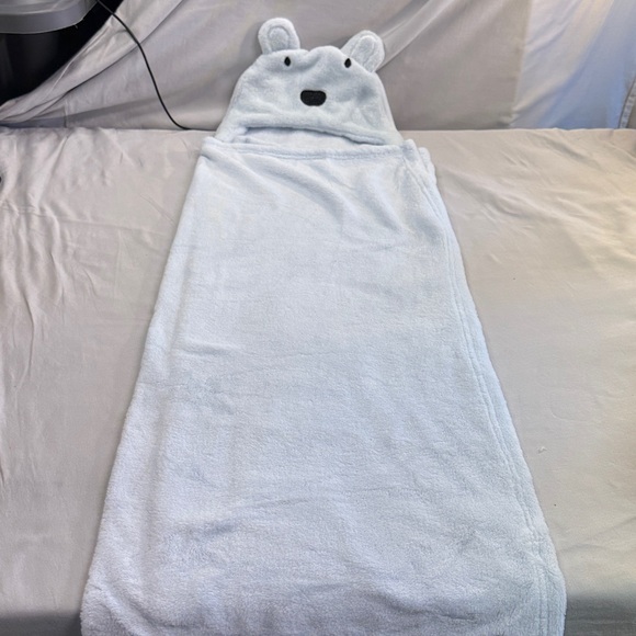 Birbaby - Cute Bear Face Plush Hoodie Towel - Picture 2 of 4